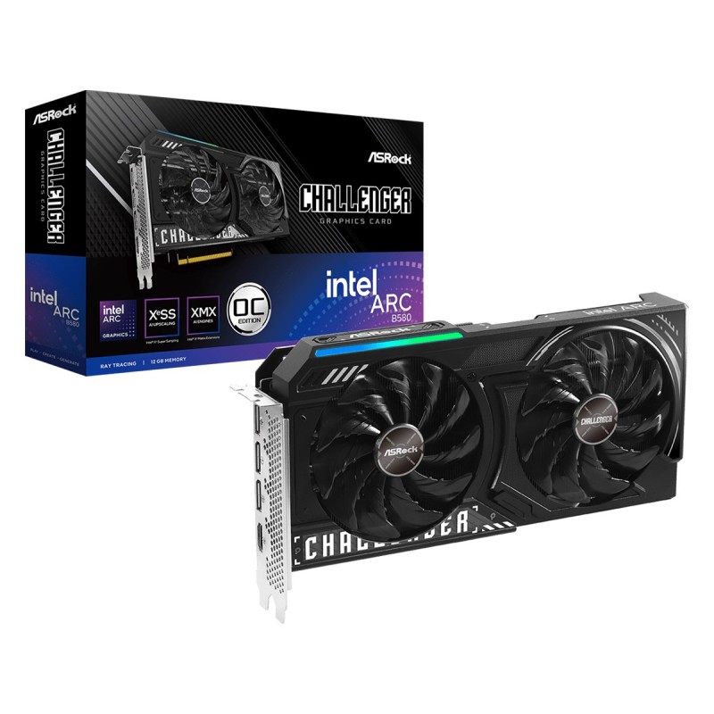 Asrock Intel Arc B580 Challenger 12GB OC Arc A580 GDDR6 Asrock Intel Arc B580 Challenger 12GB OC Arc A580 GDDR6