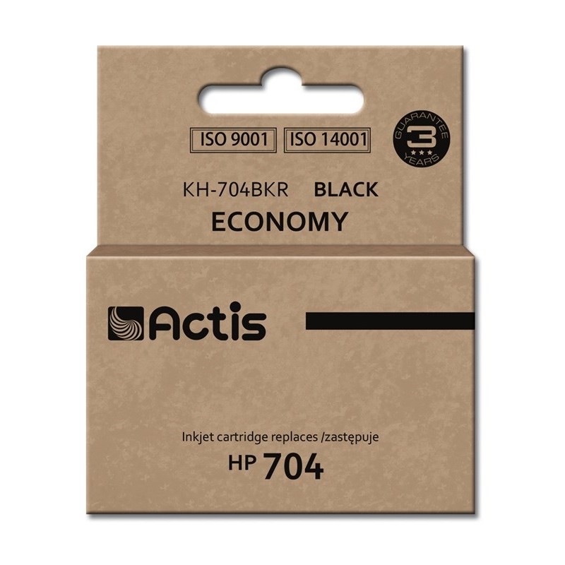 Actis KH-704BKR ink (replacement for HP 704 CN692AE; Standard; 15 ml; black) Actis KH-704BKR ink (replacement for HP 704 CN692AE; Standard; 15 ml; black)