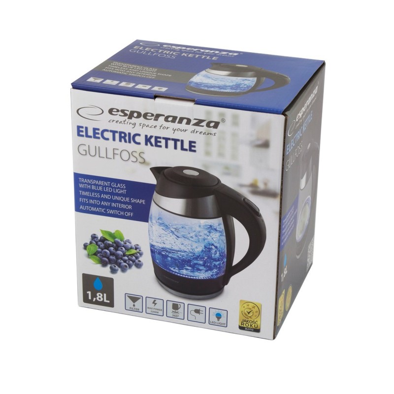 Esperanza EKK009 electric kettle 1.8 L Black, Multicolor 2200 W Esperanza EKK009 electric kettle 1.8 L Black, Multicolor 2200 W