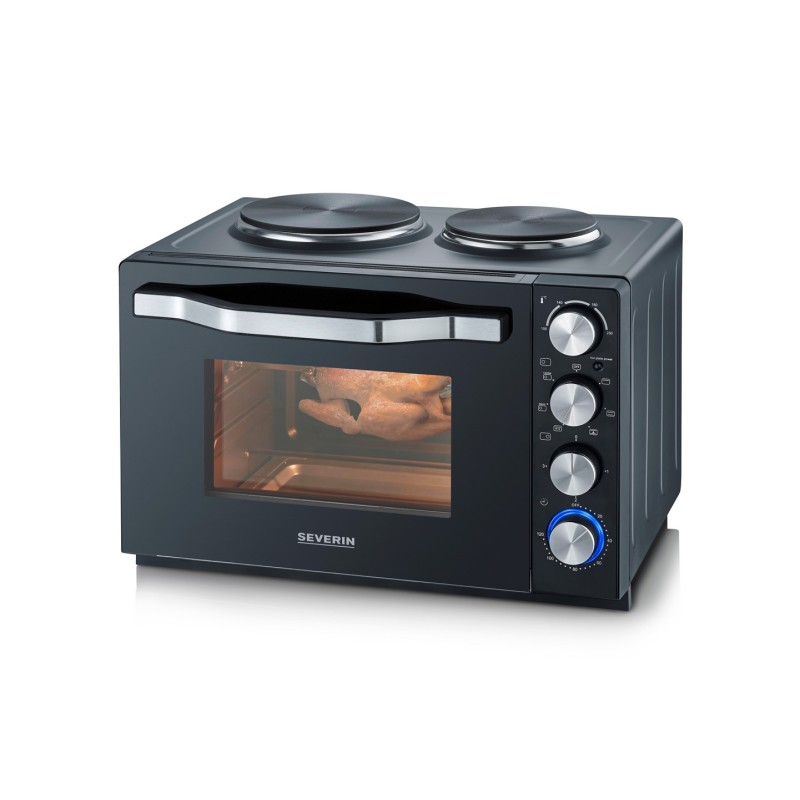 SEVERIN MINI OVEN WITH COOKING PLATES, 30 L TO2074 SEVERIN MINI OVEN WITH COOKING PLATES, 30 L TO2074