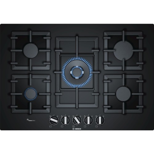Bosch Serie 6 PPQ7A6B90 hob Black Built-in Gas 5 zone(s)