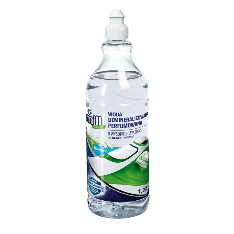 Perfumed demineralised water for high-purity irons Mill Clean lily of the valley 1.22 L Perfumed demineralised water for high-purity irons Mill Clean lily of the valley 1.22 L