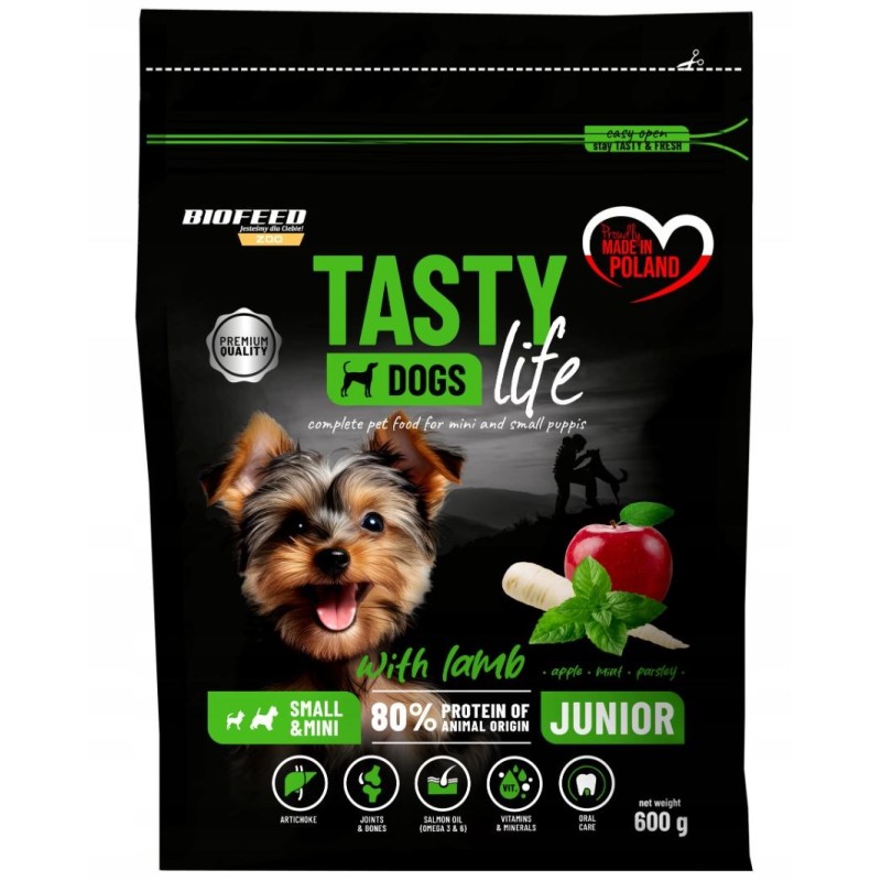 BIOFEED Tasty Life Junior Small Lamb - dry dog ​​food - 600g