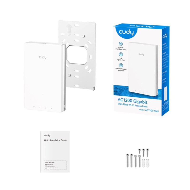 CUDY AP1300 WALL Access Point CUDY AP1300 WALL Access Point