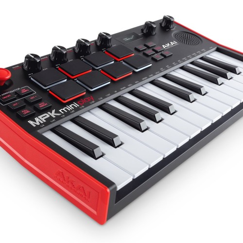 AKAI MPK Mini Play MK3 Control keyboard Pad controller MIDI USB Black, Red AKAI MPK Mini Play MK3 Control keyboard Pad controller MIDI USB Black, Red