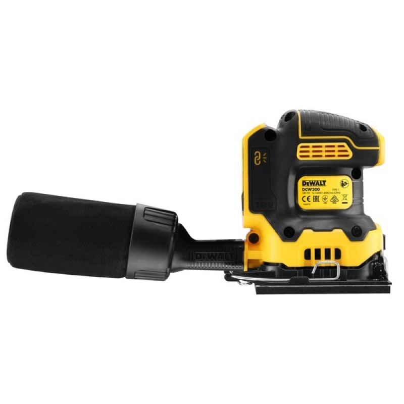 Random orbital sander 18V DCW200NT DEWALT 13500 OPM Black, Yellow Random orbital sander 18V DCW200NT DEWALT 13500 OPM Black, Yellow