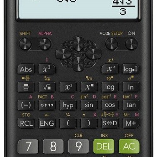 CASIO CALCULATOR SCIENTIFIC FX-350ESPLUS-2 BLACK, 12 DIGIT DISPLAY CASIO CALCULATOR SCIENTIFIC FX-350ESPLUS-2 BLACK, 12 DIGIT DISPLAY