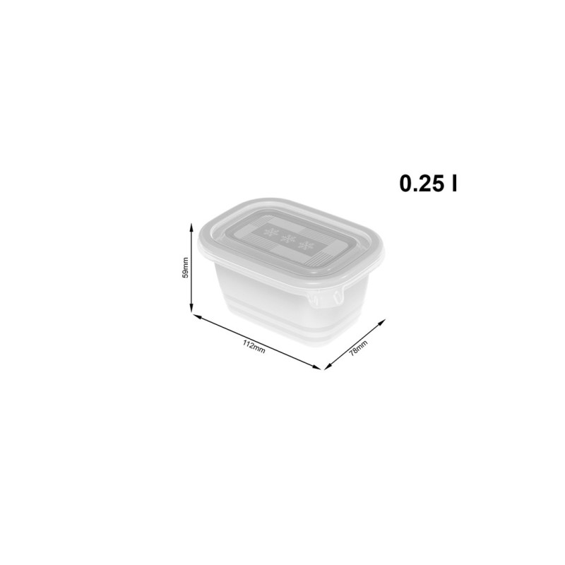 ROTHO Freeze - freezer container - 6x250ml ROTHO Freeze - freezer container - 6x250ml
