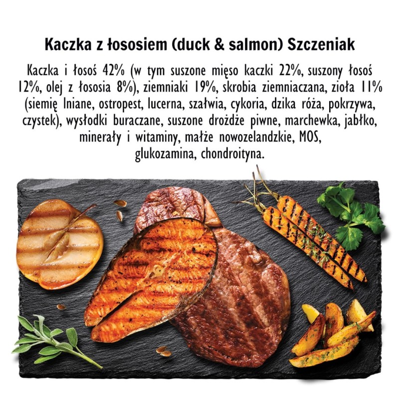 PAKA ZWIERZAKA Puppy Duck with salmon S - dry dog food - 9kg PAKA ZWIERZAKA Puppy Duck with salmon S - dry dog food - 9kg