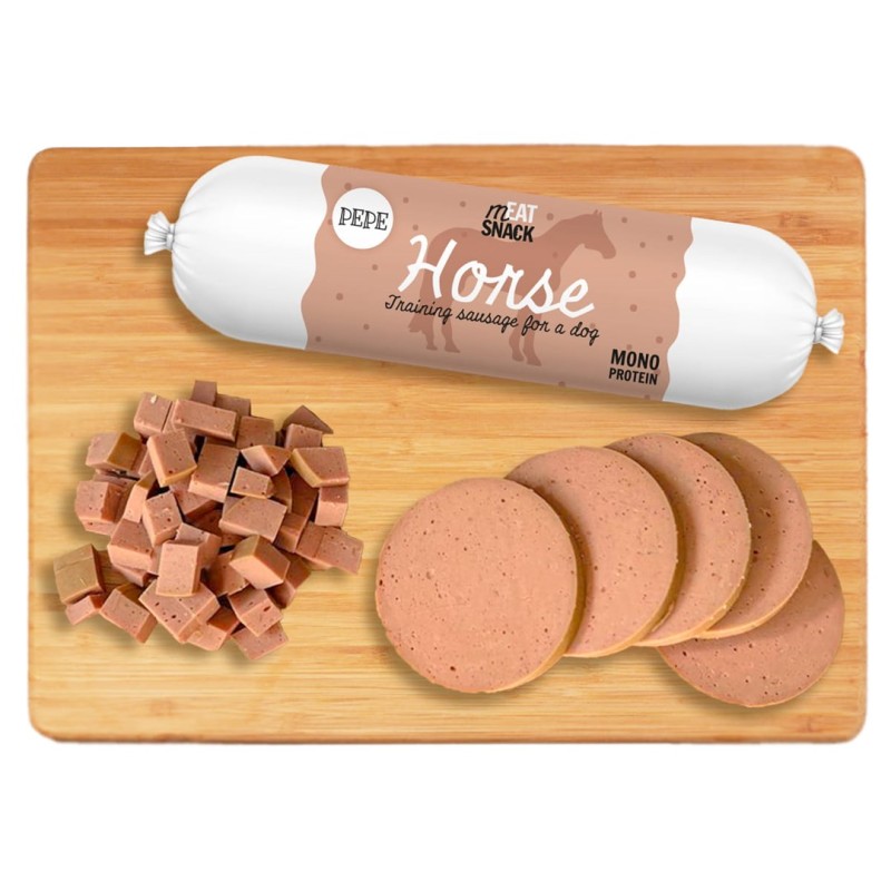 PAKA ZWIERZAKA Pepe Horse - dog treat - 200g PAKA ZWIERZAKA Pepe Horse - dog treat - 200g
