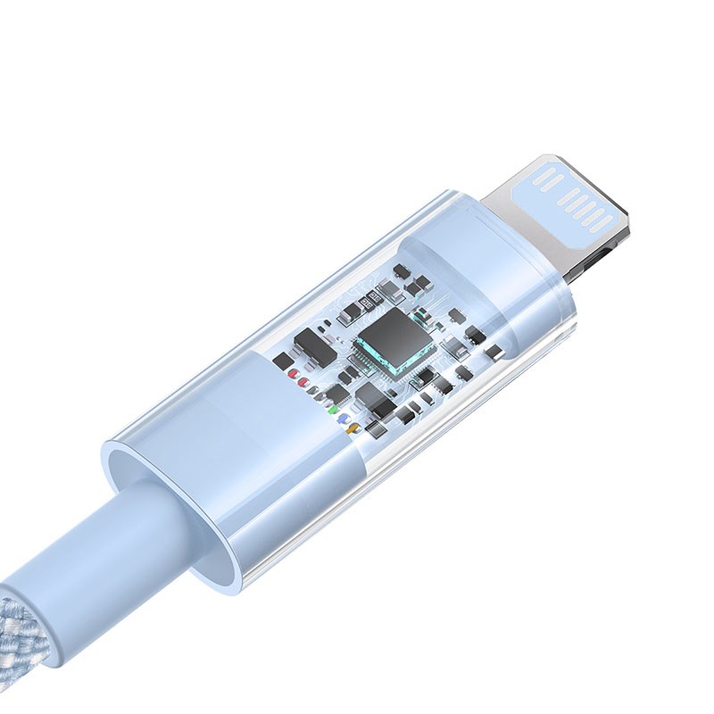 Baseus Gem USB-C to iP fast charging cable 1 m 20 W Blue Baseus Gem USB-C to iP fast charging cable 1 m 20 W Blue