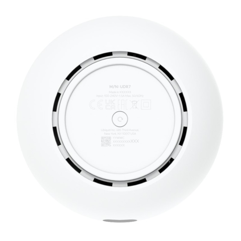 Ubiquiti Dream 7 wireless router 2.5 Gigabit Ethernet Tri-band (2.4 GHz / 5 GHz / 6 GHz) White Ubiquiti Dream 7 wireless router 2.5 Gigabit Ethernet Tri-band (2.4 GHz / 5 GHz / 6 GHz) White