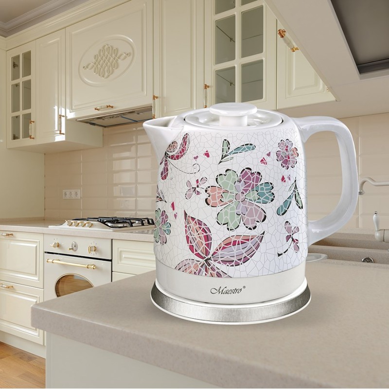 Ceramic electric kettle MAESTRO MR-068 1,5L 1500W (MR-068-FLOWERS) Ceramic electric kettle MAESTRO MR-068 1,5L 1500W (MR-068-FLOWERS)