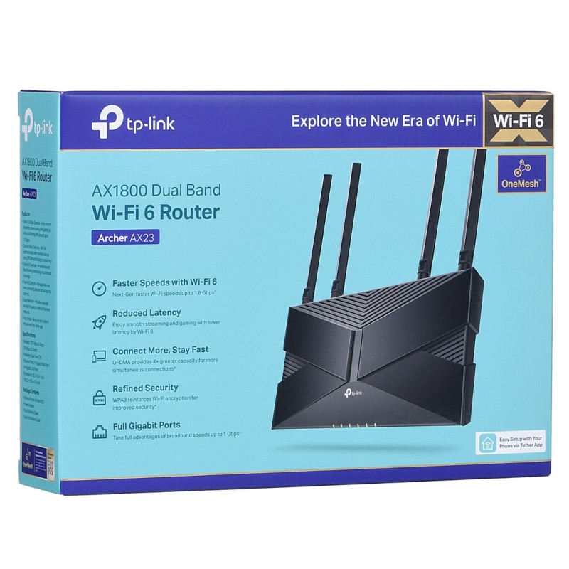 TP-Link Archer AX1800 Dual-Band Wi-Fi 6 Router TP-Link Archer AX1800 Dual-Band Wi-Fi 6 Router