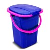 GreenBlue GB320BR 19L Portable Camping Toilet Bucket Travel Festival with Handle Detachable Seat - Navy Blue & Pink GreenBlue GB320BR 19L Portable Camping Toilet Bucket Travel Festival with Handle Detachable Seat - Navy Blue & Pink