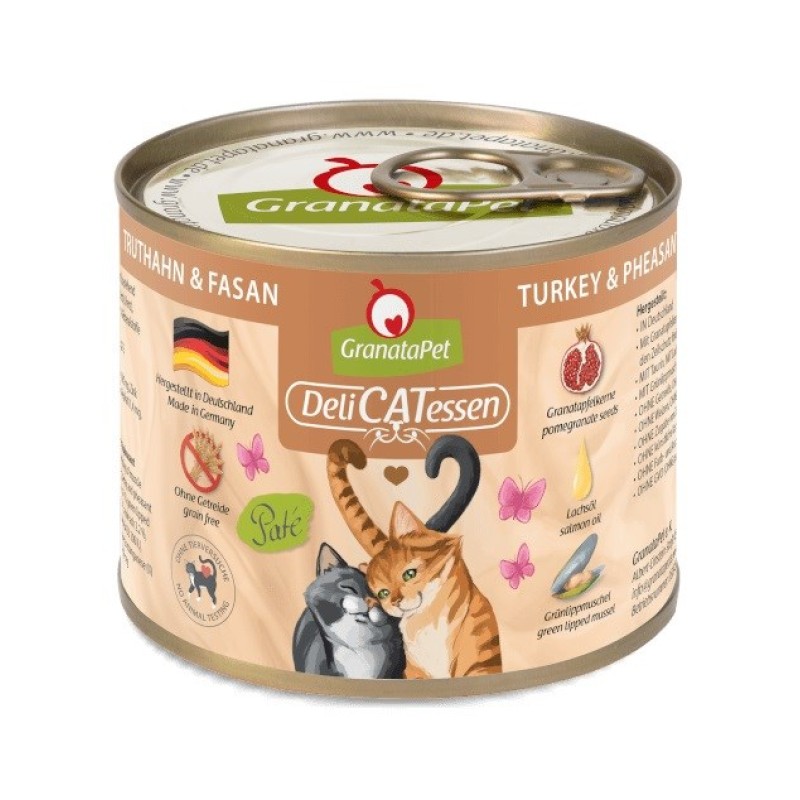 GRANATAPET DeliCATessen Turkey and pheasant - wet cat food - 200g GRANATAPET DeliCATessen Turkey and pheasant - wet cat food - 200g