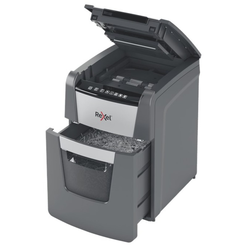 Rexel AutoFeed+ 90X paper shredder Cross shredding 55 dB Black, Grey Rexel AutoFeed+ 90X paper shredder Cross shredding 55 dB Black, Grey
