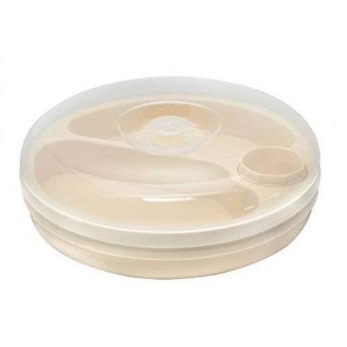 Plate keeping warm with a lid Plate keeping warm with a lid