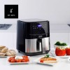 Taurus AF1450XD Single 5 L Stand-alone 1450 W Hot air fryer Black, Stainless steel