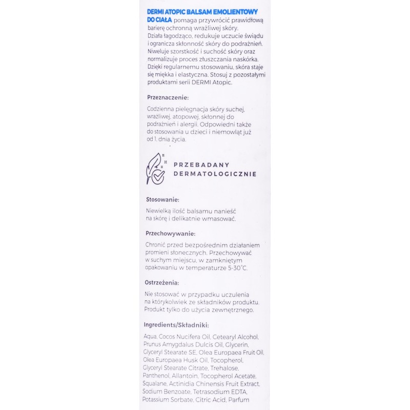 DERMI Atopic Emollient Body Lotion 400 ml DERMI Atopic Emollient Body Lotion 400 ml