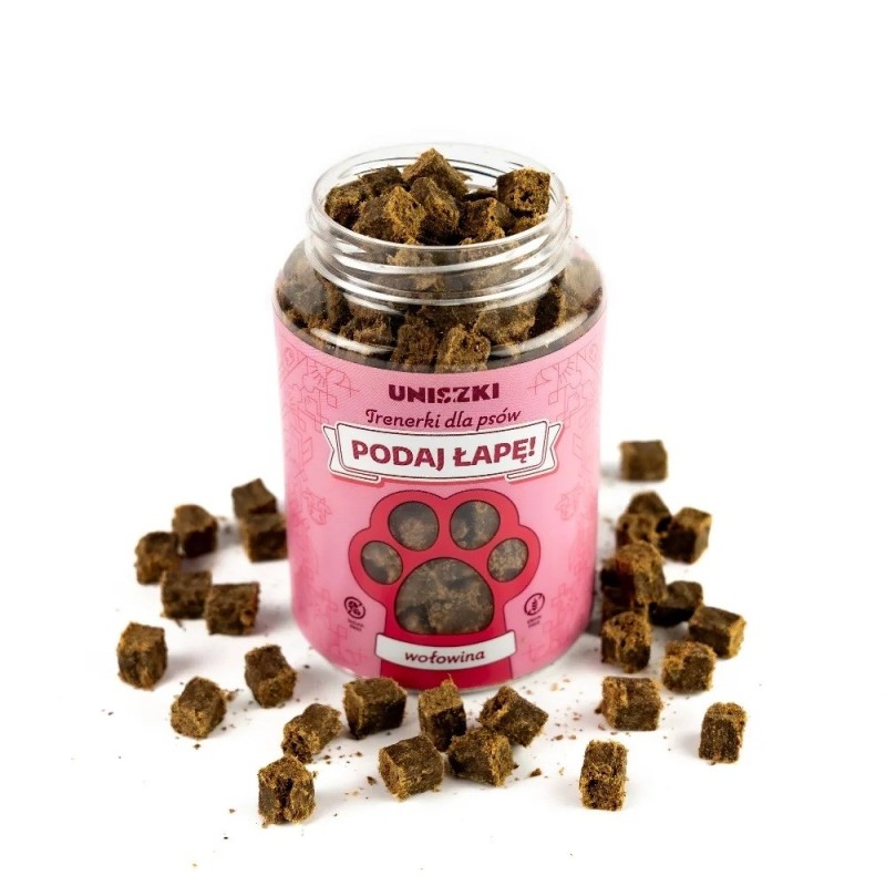 UNISZKI Podaj łapę Beef - dog treat - 210g UNISZKI Podaj łapę Beef - dog treat - 210g