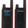 Motorola T82 Twin Pack two-way radio 16 channels Black,Orange