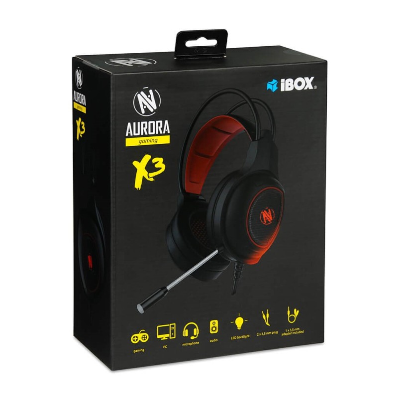 I-BOX X3 GAMING HEADPHONES WITH MICROPHONE I-BOX X3 GAMING HEADPHONES WITH MICROPHONE