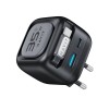 Havit UC250 A-EU - GaN travel charger with extendable cable (black) Havit UC250 A-EU - GaN travel charger with extendable cable (black)