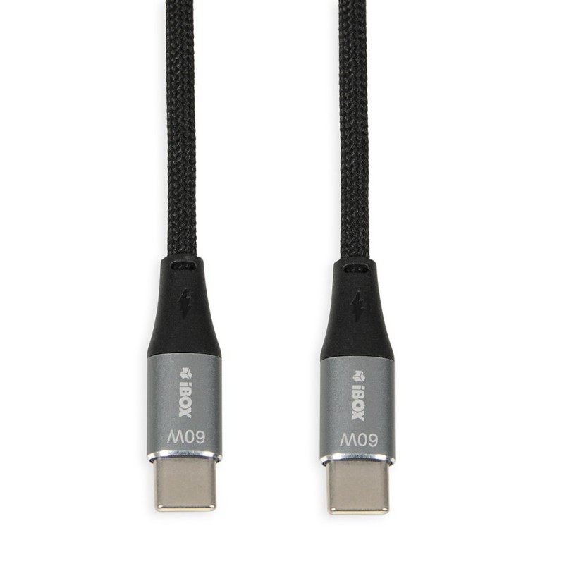 iBOX IKUTC USB-C cable 60W 1m Black