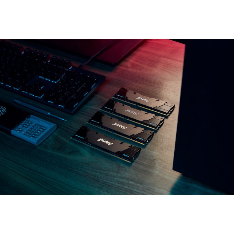 Kingston Technology FURY 32GB 3600MT/s DDR4 CL16 DIMM (Kit of 2) 1Gx8 Renegade Black Kingston Technology FURY 32GB 3600MT/s DDR4 CL16 DIMM (Kit of 2) 1Gx8 Renegade Black