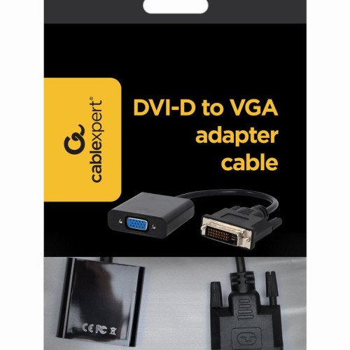 Gembird A-DVID-VGAF-01 video cable adapter 0.2 m DVI-D VGA (D-Sub) Black Gembird A-DVID-VGAF-01 video cable adapter 0.2 m DVI-D VGA (D-Sub) Black