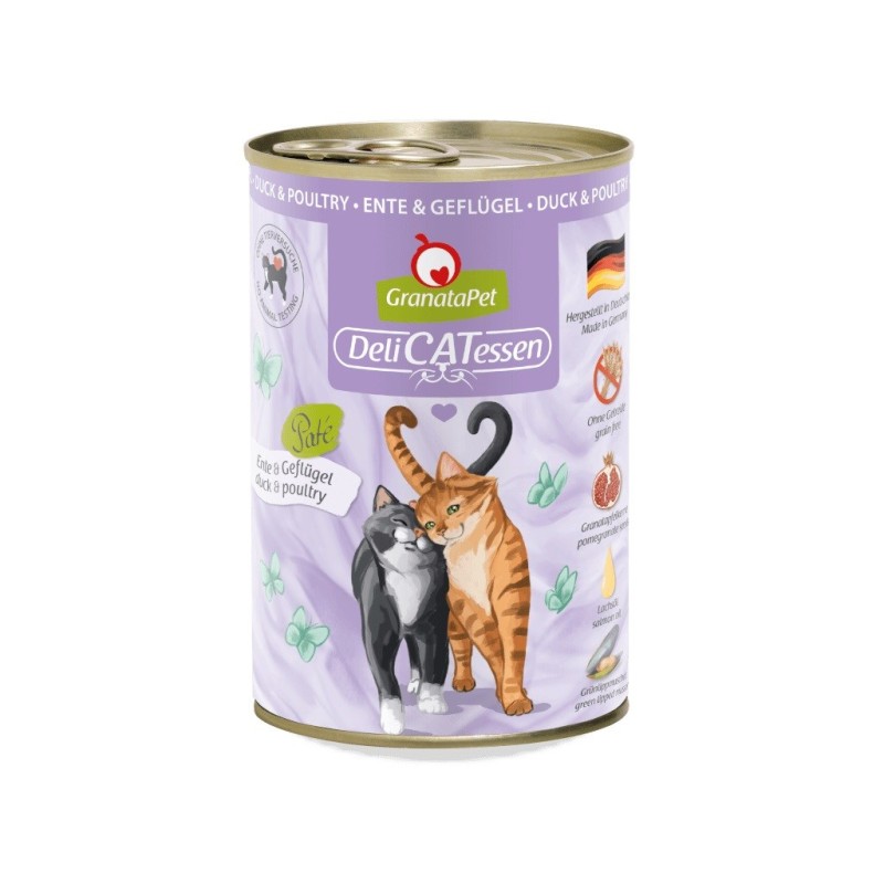 GRANATAPET DeliCATessen Duck and poultry - wet cat food - 400g GRANATAPET DeliCATessen Duck and poultry - wet cat food - 400g