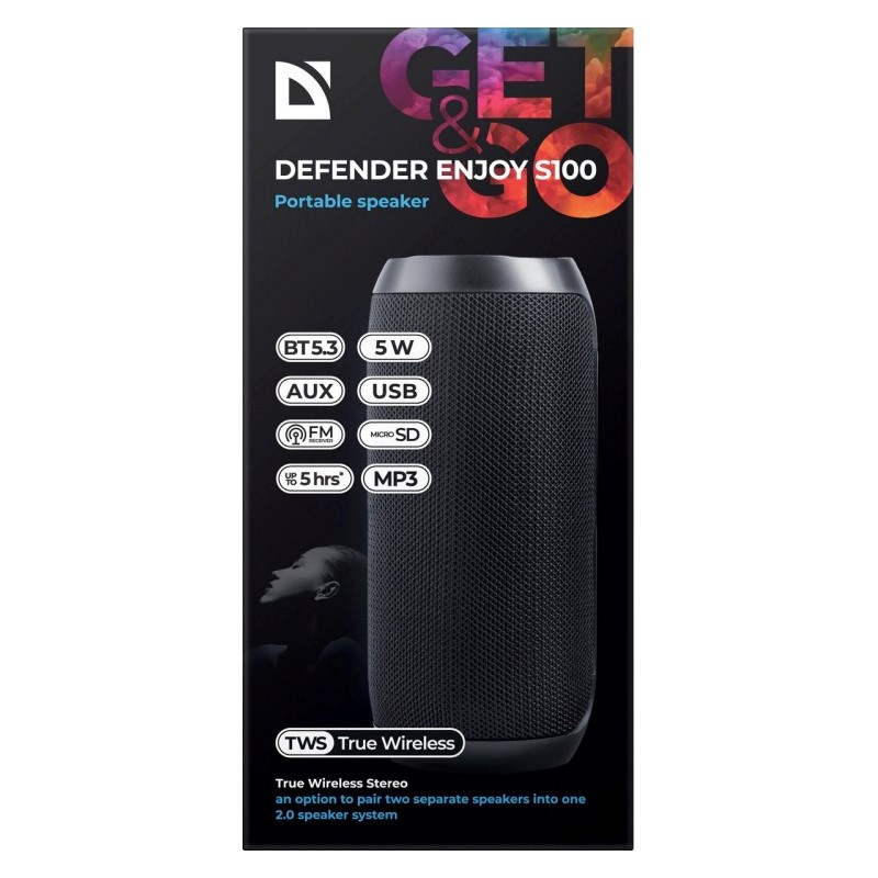 BLUETOOTH SPEAKER DEFENDER S100 5W BLUETOOTH SPEAKER DEFENDER S100 5W