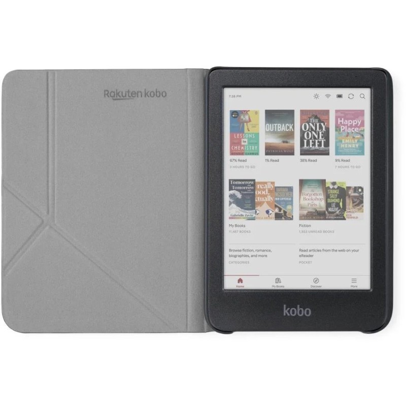 Etui Kobo Libra Colour Notebook SleepCover Case Black