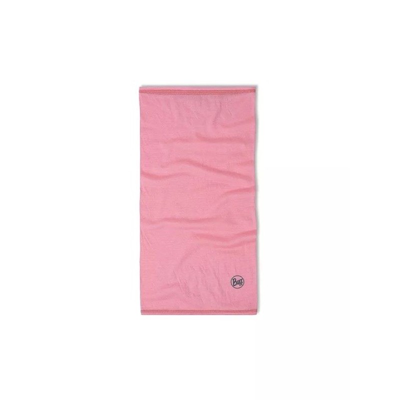 Buff Merino Lightweight Jr Solid Children's merino wool neck warmer Pink