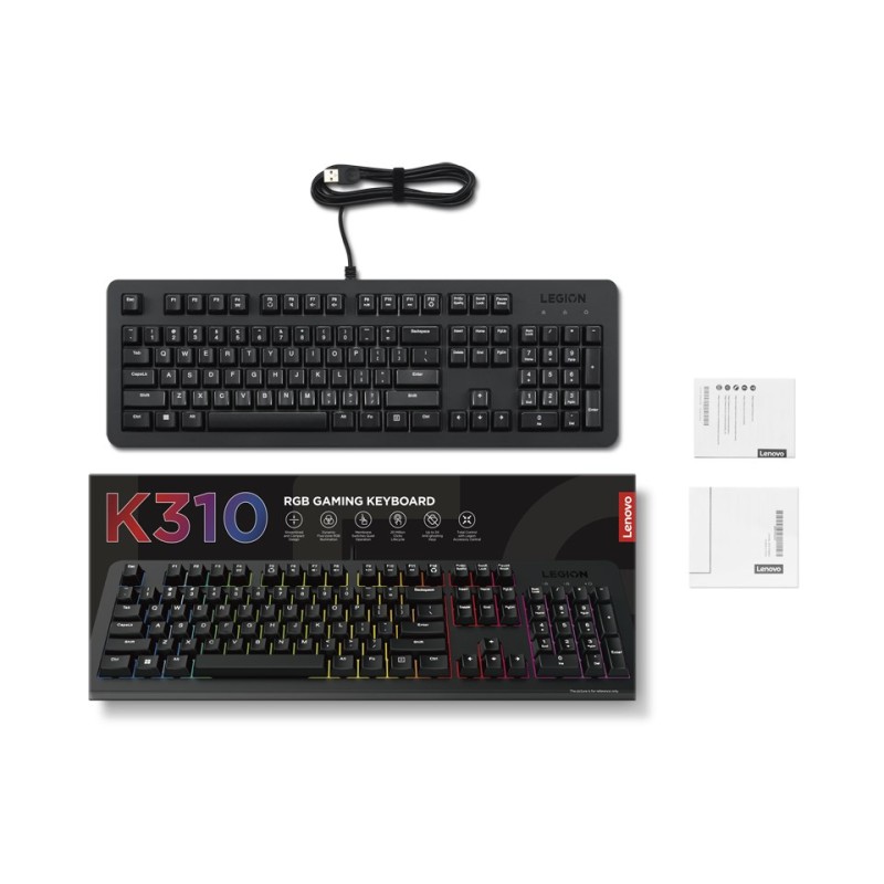Lenovo K310 keyboard Gaming USB US English Black