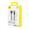 Baseus Gem USB A to USB C fast charging cable 1 m 100 W Black