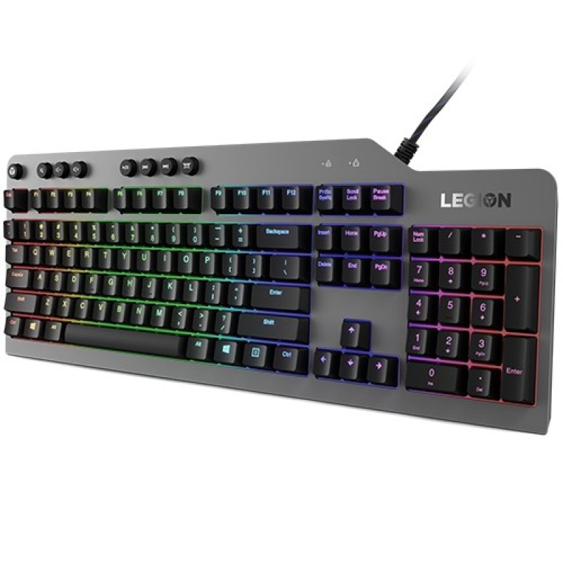 Lenovo Legion K500 keyboard Gaming USB QWERTY US English Black, Grey Lenovo Legion K500 keyboard Gaming USB QWERTY US English Black, Grey
