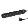 Esperanza ELK218K Power strip 6GN/3M Black