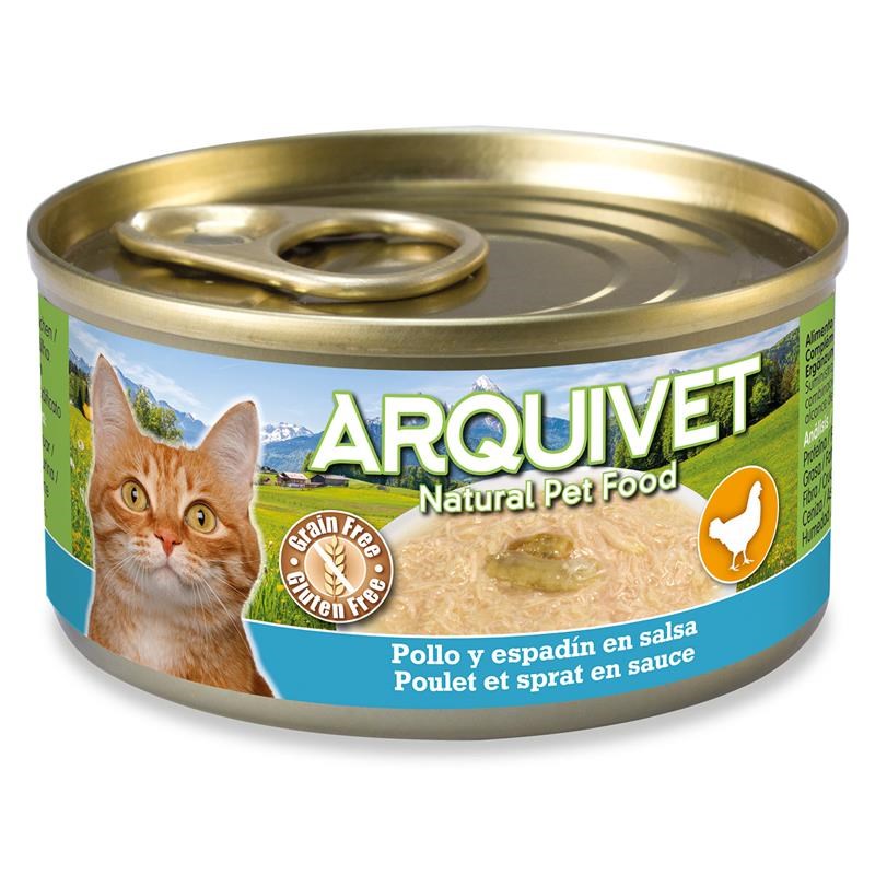 ARQUIVET Chicken in sauce with sprat - wet cat food - 80g ARQUIVET Chicken in sauce with sprat - wet cat food - 80g