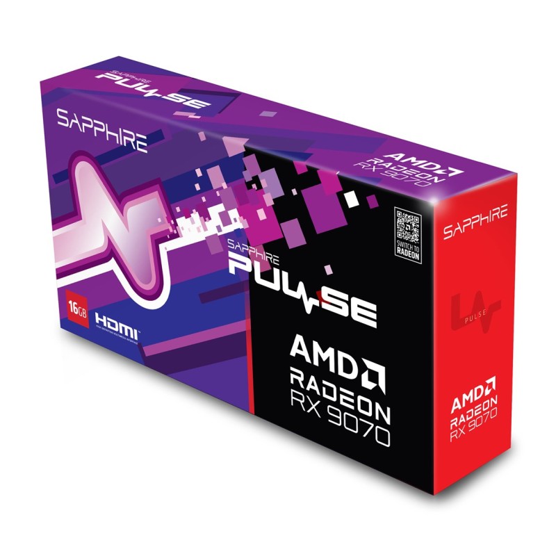 Sapphire PULSE Radeon RX 9070 AMD 16 GB GDDR6 Sapphire PULSE Radeon RX 9070 AMD 16 GB GDDR6
