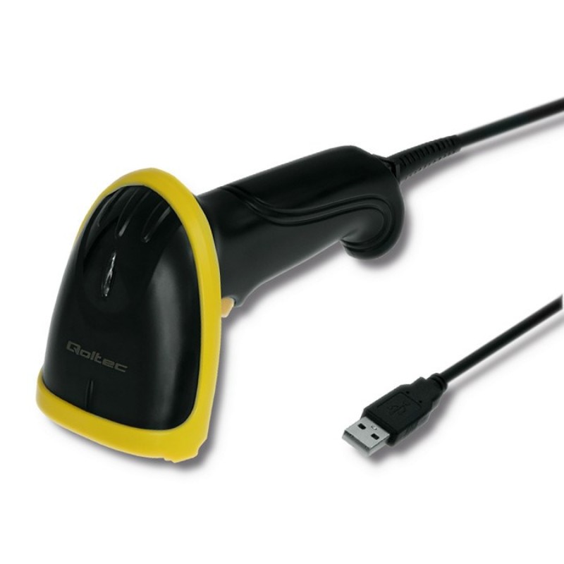 Qoltec 50867 Laser reader 1D | 2D | USB | Black Qoltec 50867 Laser reader 1D | 2D | USB | Black
