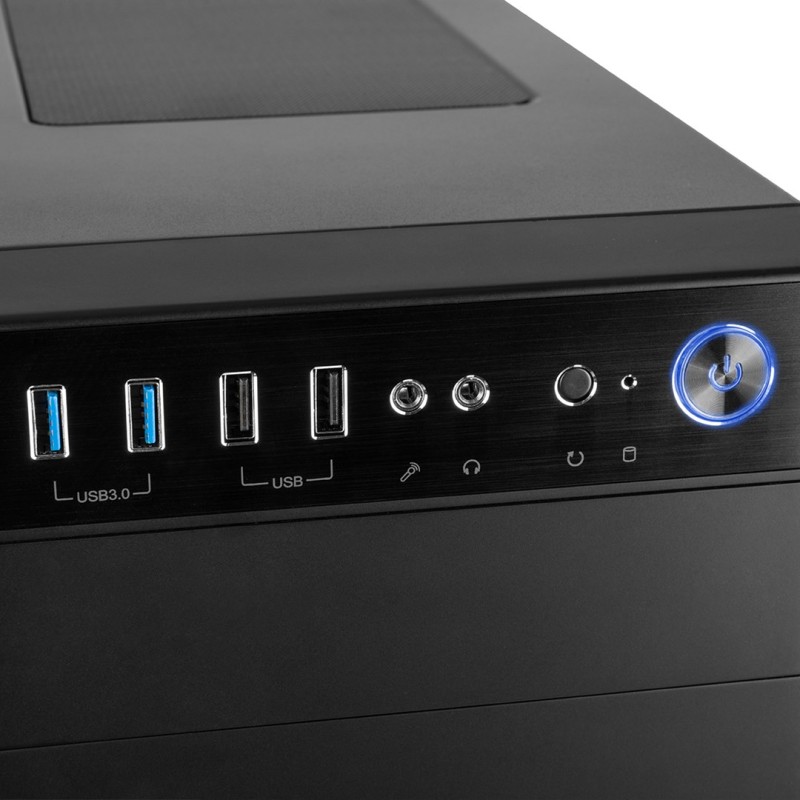 Modecom Oberon Pro Midi Tower Black Modecom Oberon Pro Midi Tower Black
