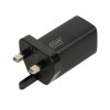 iBOX C-65 Black, GaN 65W universal charger UK plug