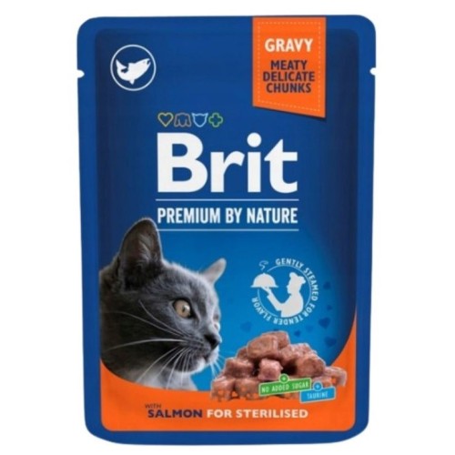 BRIT Premium Cat Salmon Sterilised - wet cat food - 100g BRIT Premium Cat Salmon Sterilised - wet cat food - 100g