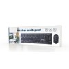 Gembird KBS-WCH-04 Wireless desktop set (keyboard + mouse), black, US-layout