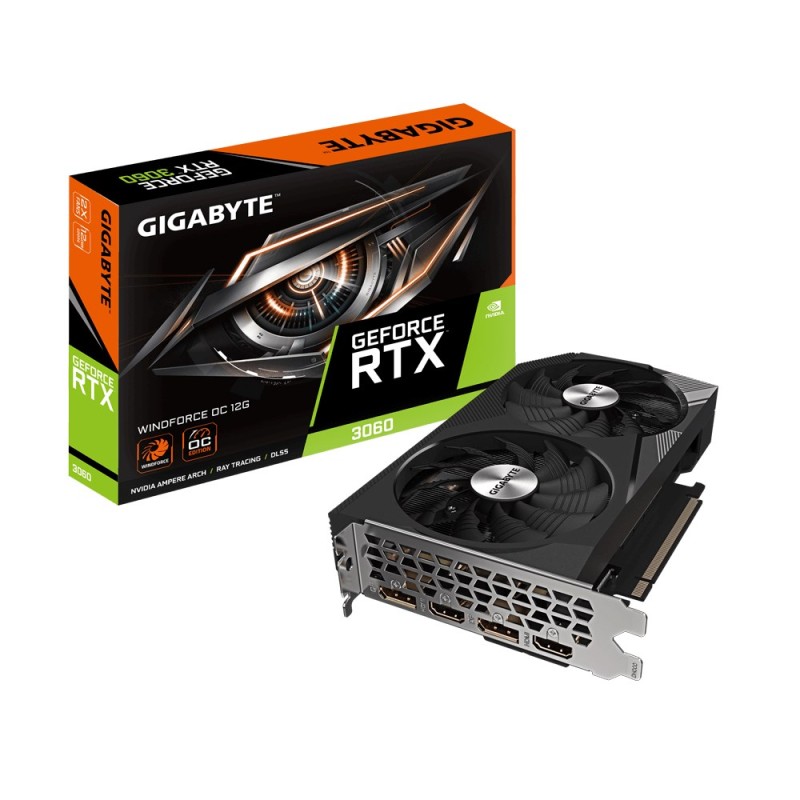 Gigabyte RTX 3060 Windforce OC 12G NVIDIA GeForce RTX 3060 12 GB GDDR6 Gigabyte RTX 3060 Windforce OC 12G NVIDIA GeForce RTX 3060 12 GB GDDR6