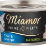MIAMOR Feine Filets Naturell Tuna with shrimps - wet cat food - 80g