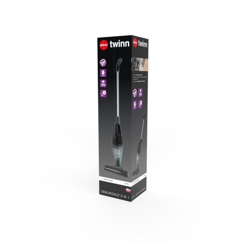 OC600 ELDOM, 2in1 TWINN upright vacuum cleaner, wireless, bagless, HEPA OC600 ELDOM, 2in1 TWINN upright vacuum cleaner, wireless, bagless, HEPA