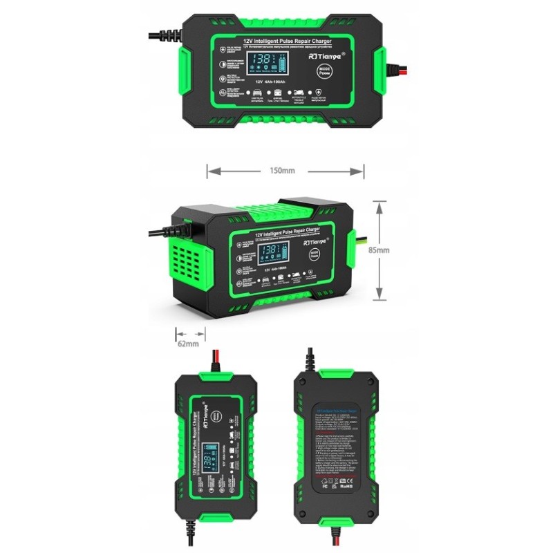 RJ Tianye RJ-C 120501A 12V, 6A battery charger RJ Tianye RJ-C 120501A 12V, 6A battery charger